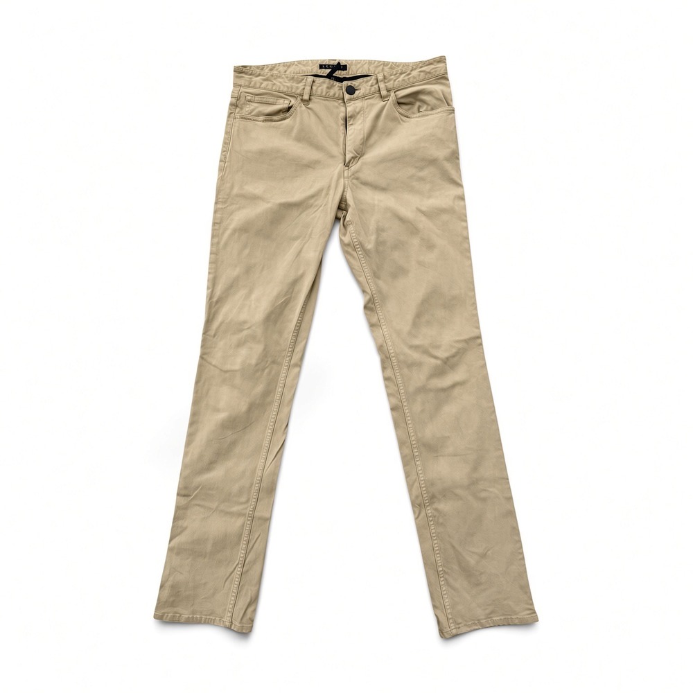 Theory Haydin Straight Leg Chino Pants Mens 32 Khaki Tan Five Pocket Trousers